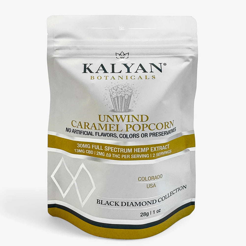 Unwind CBD Caramel Popcorn - 2 servings - 28g/1oz