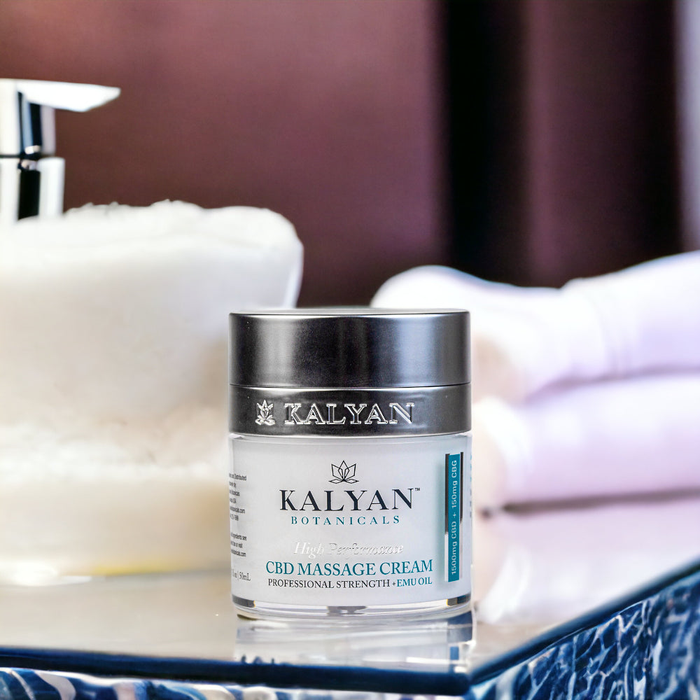 Kalyan CBD Massage Cream 50ml/1.7oz (Total CBD 1500mg + CBG 150mg)