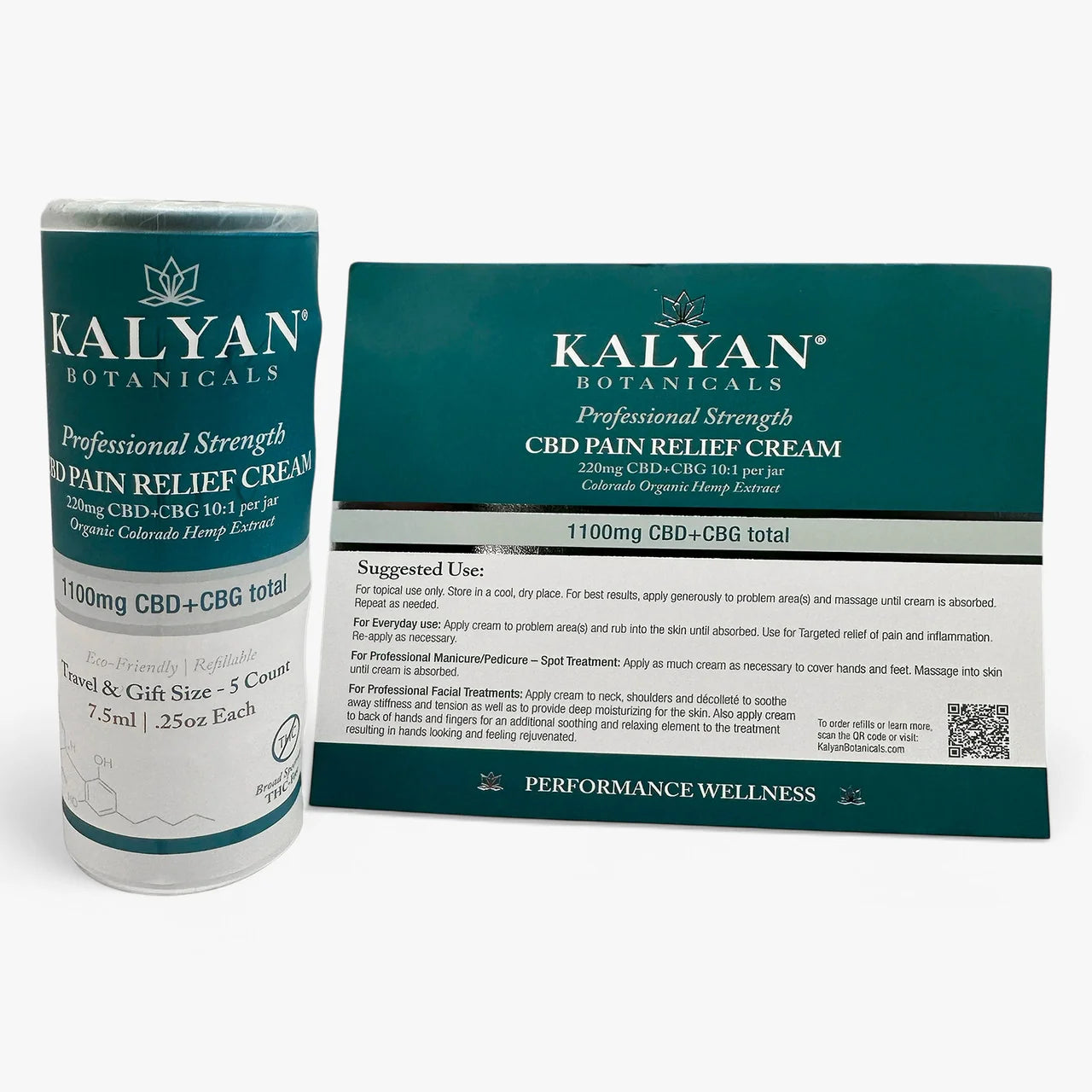 5 Pack CBD Pain Relief Cream Travel / Gift Size