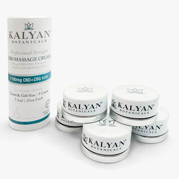 5 Pack CBD Massage Cream Travel / Gift Size