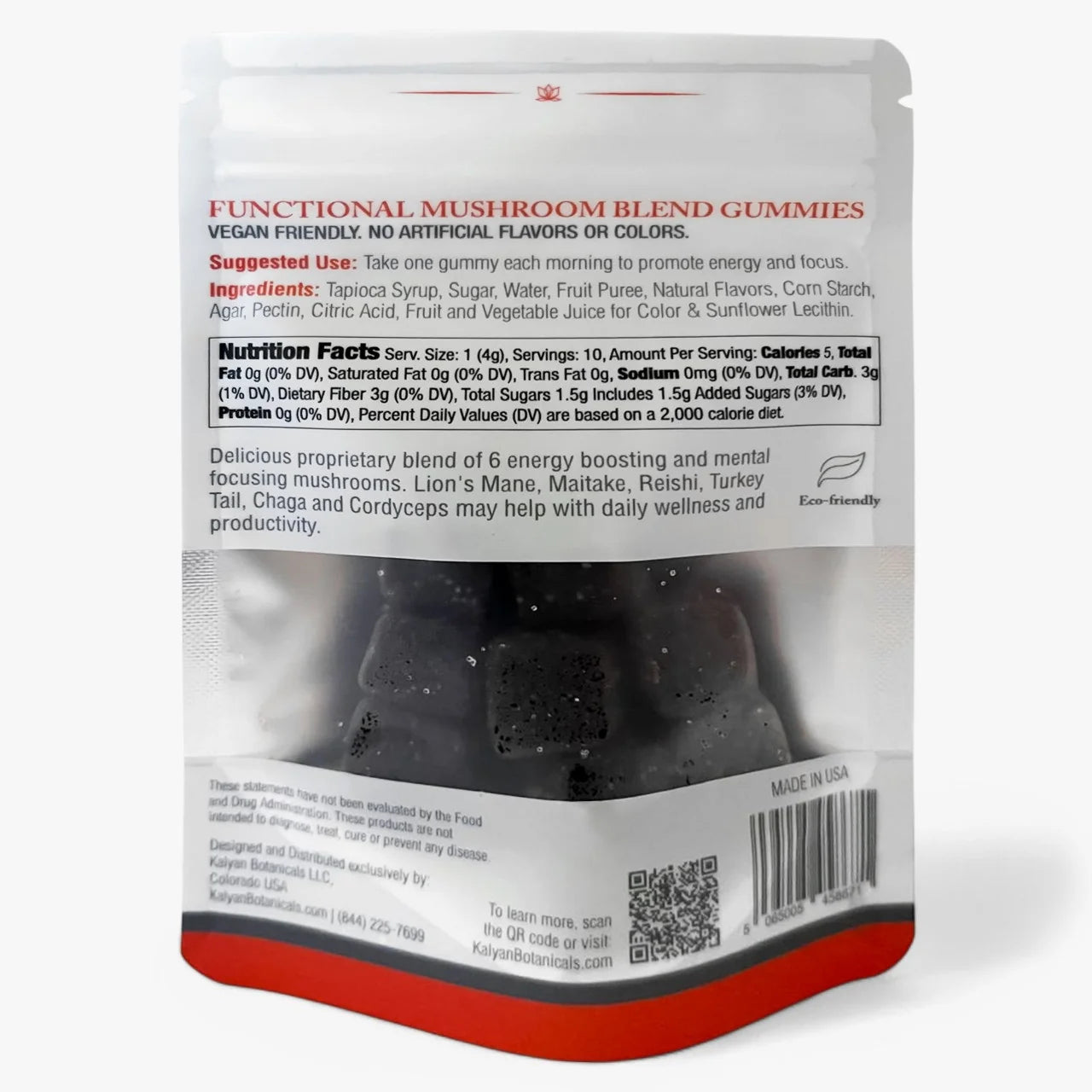 Functional Mushroom Blend Gummies 10 Count