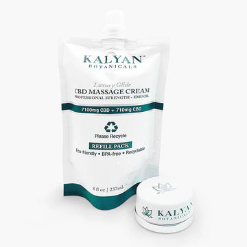 Kalyan CBD Massage Cream Refill (Total CBD 7100mg + CBG 710mg) 237ml/8oz