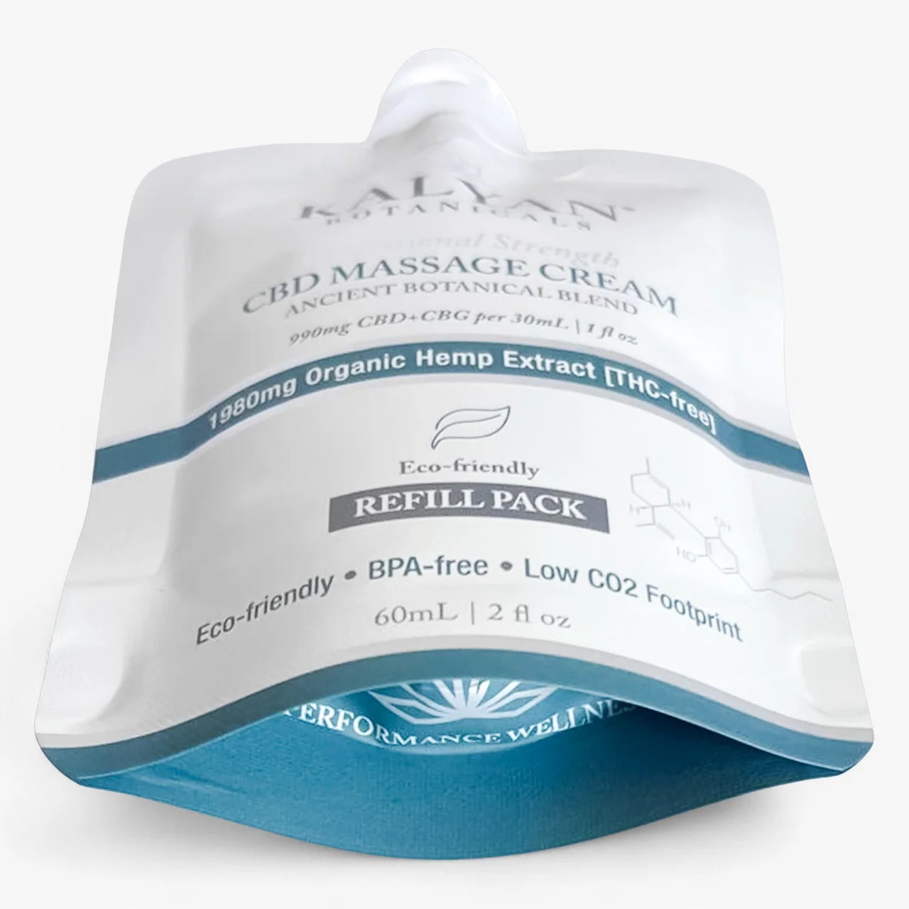 CBD Massage Cream 60ml | 2oz Refill Pouch