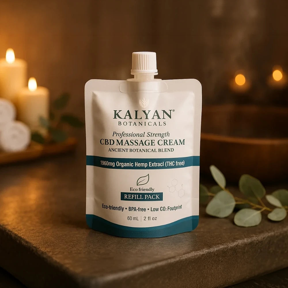 CBD Massage Cream 60ml | 2oz Refill Pouch