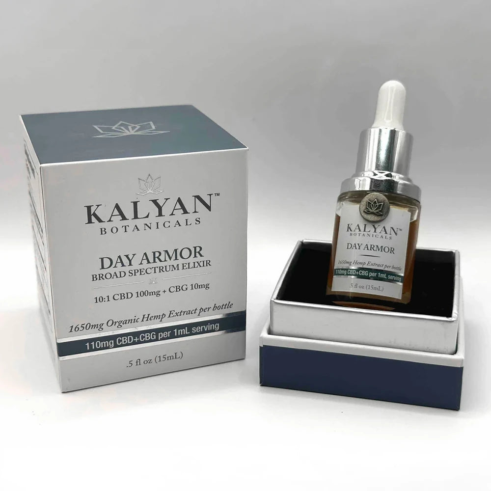 Day Armor Tincture 15ml/.5oz  - 110mg CBD+CBG per 1ml serving (Total 1650mg per bottle)