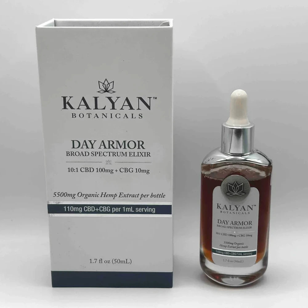 Day Armor Tincture 50ml/1.7oz  - 110mg CBD+CBG per serving  (Total 5500mg per bottle)