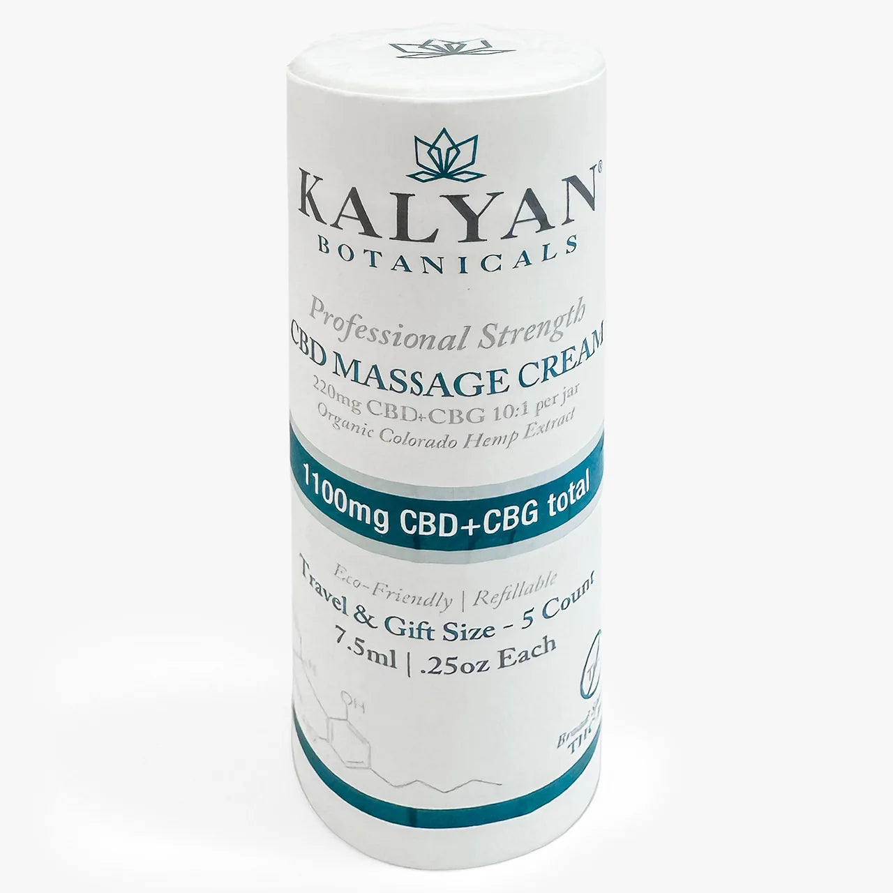 5 Pack CBD Massage Cream Travel / Gift Size