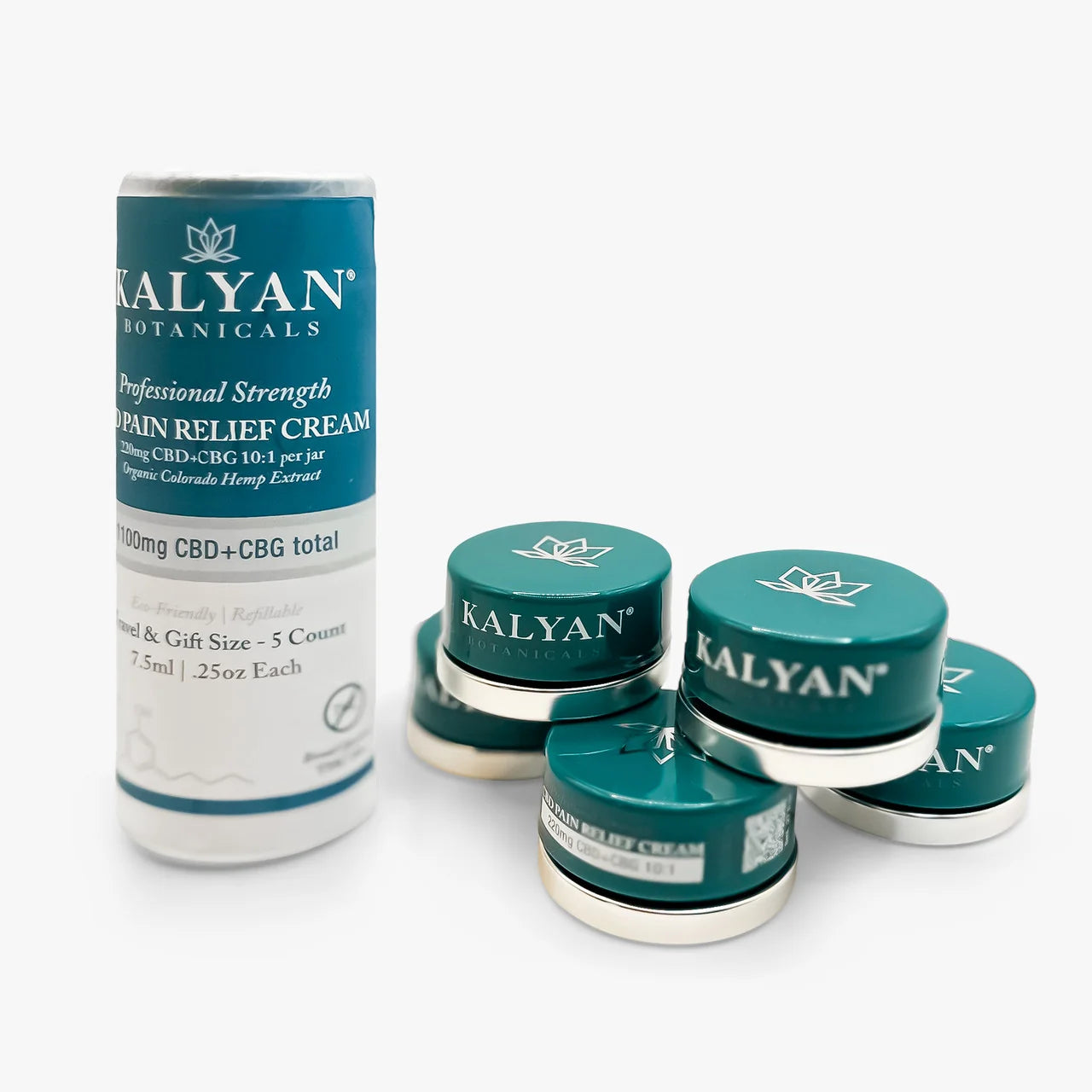 5 Pack CBD Pain Relief Cream Travel / Gift Size