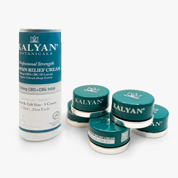 5 Pack CBD Pain Relief Cream Travel / Gift Size