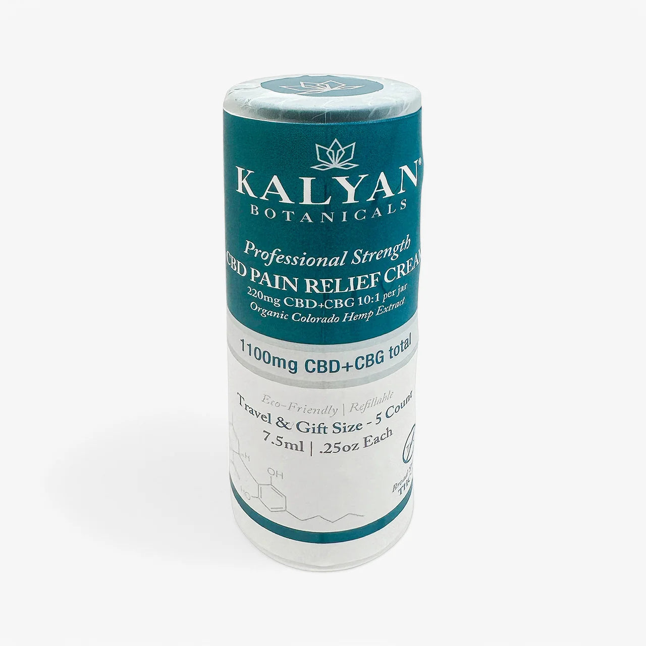 5 Pack CBD Pain Relief Cream Travel / Gift Size
