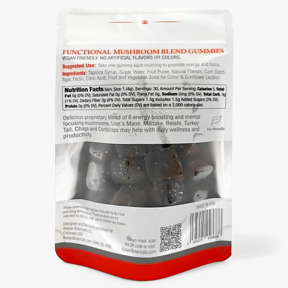 Functional Mushroom Blend Gummies 30 Count