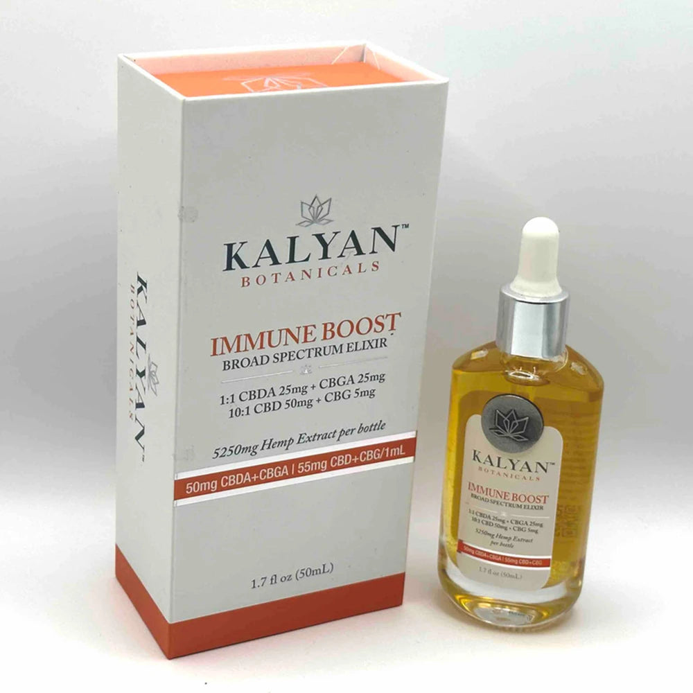 Immune Boost Broad Spectrum Elixir 105mg/serving CBDA+CBGA+CBD+CBG 50 mL (Total 5250mg per bottle)
