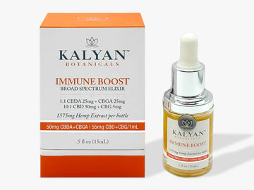 Immune Boost Tincture 15ml/.5oz - 105mg CBDA+CBGA+CBD+CBG /serving (Total 1575mg per bottle)