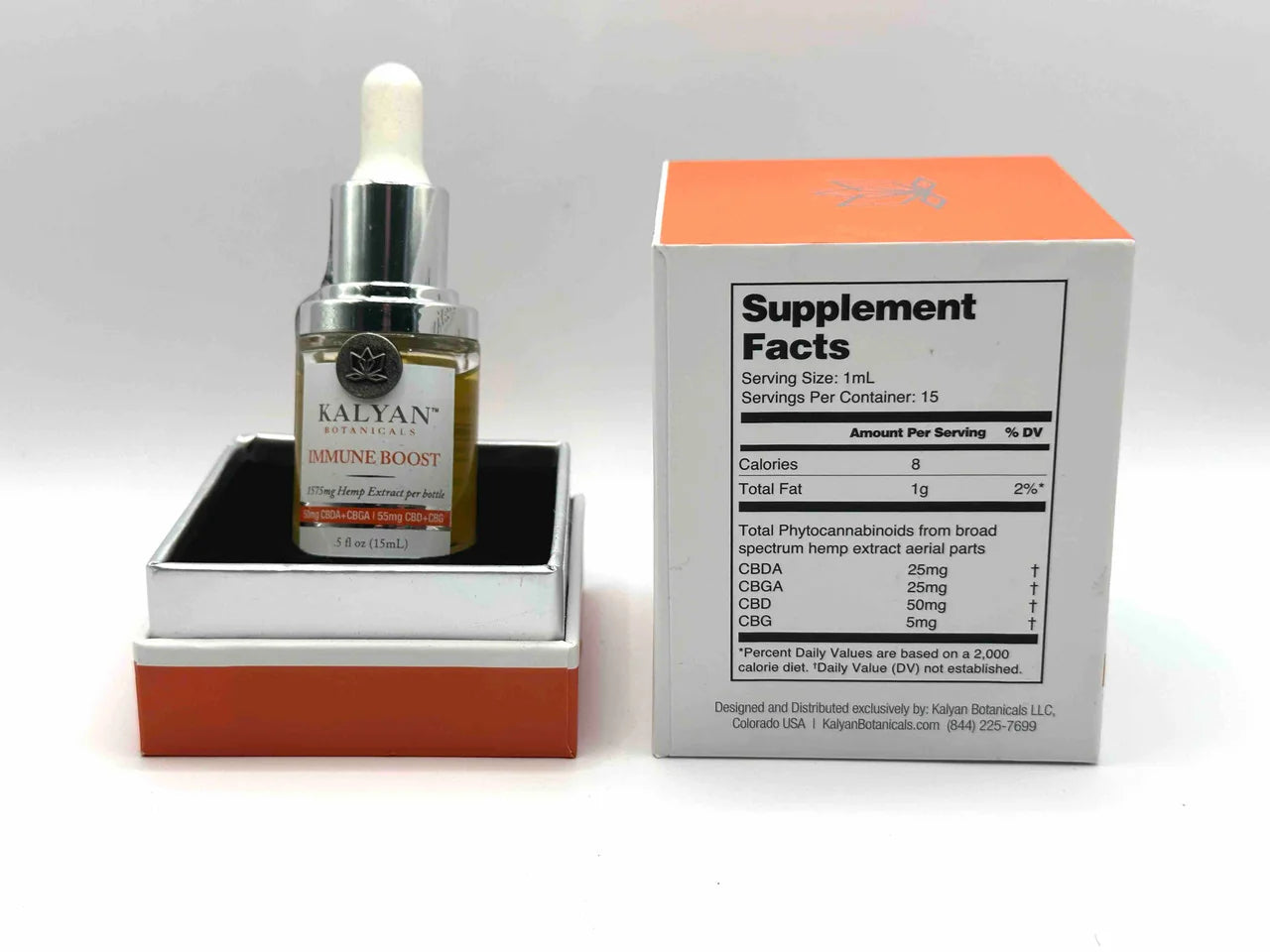 Immune Boost Tincture 15ml/.5oz - 105mg CBDA+CBGA+CBD+CBG /serving (Total 1575mg per bottle)