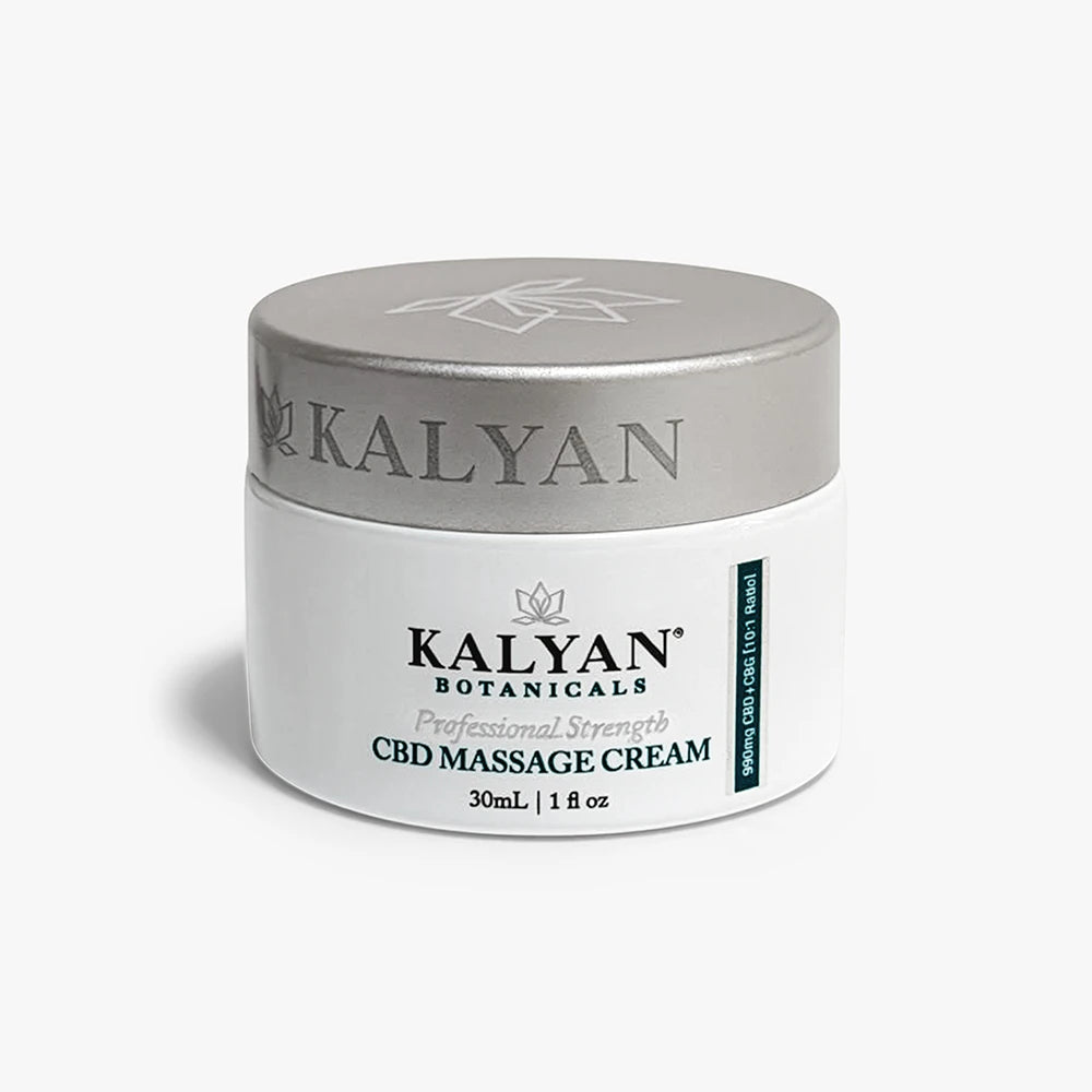 Kalyan CBD Massage Cream 30ml | 1 fl oz (990mg CBD + CBG (10:1 Ratio)
