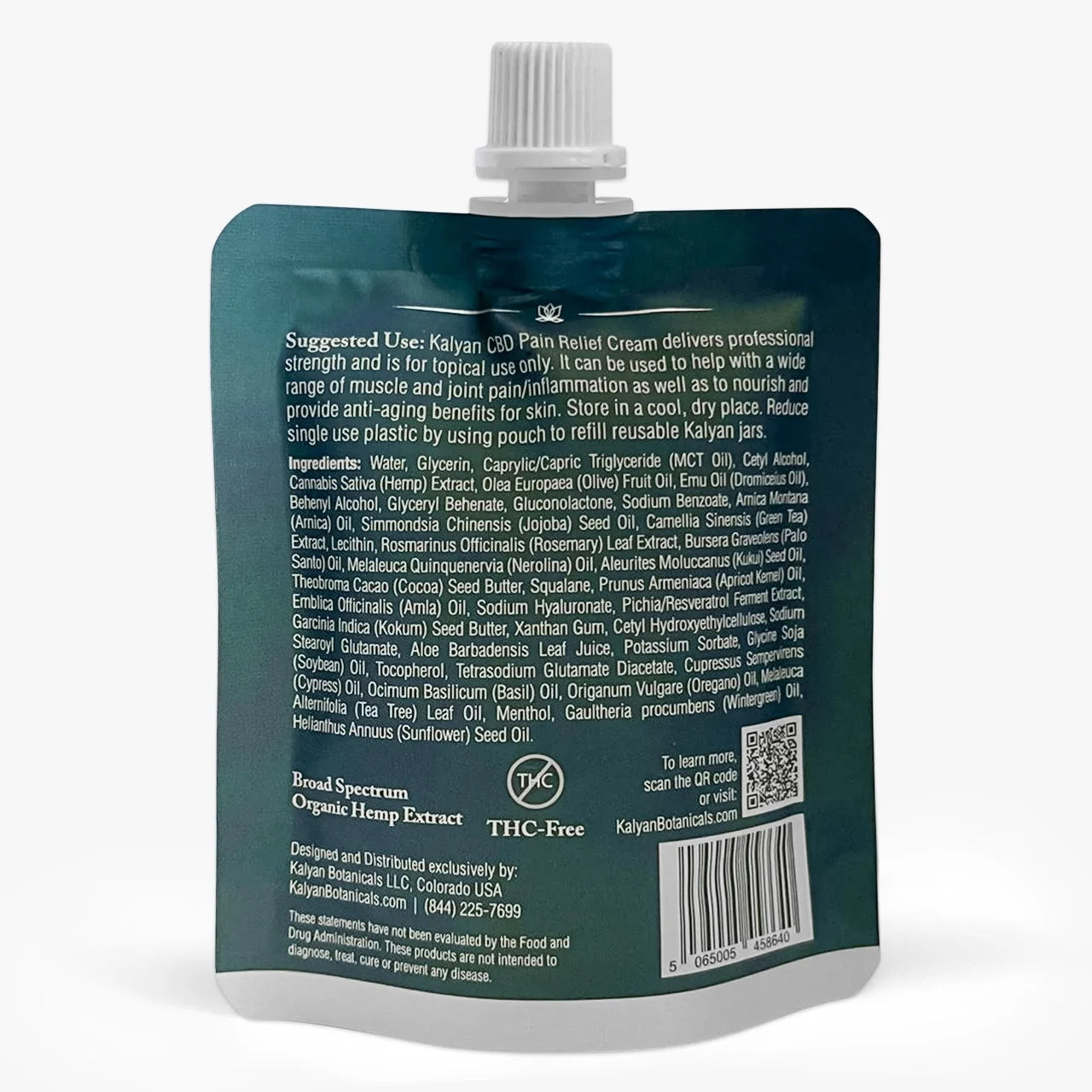 Pain Relief CBD Cream 60ml | 2oz Refill Pouch