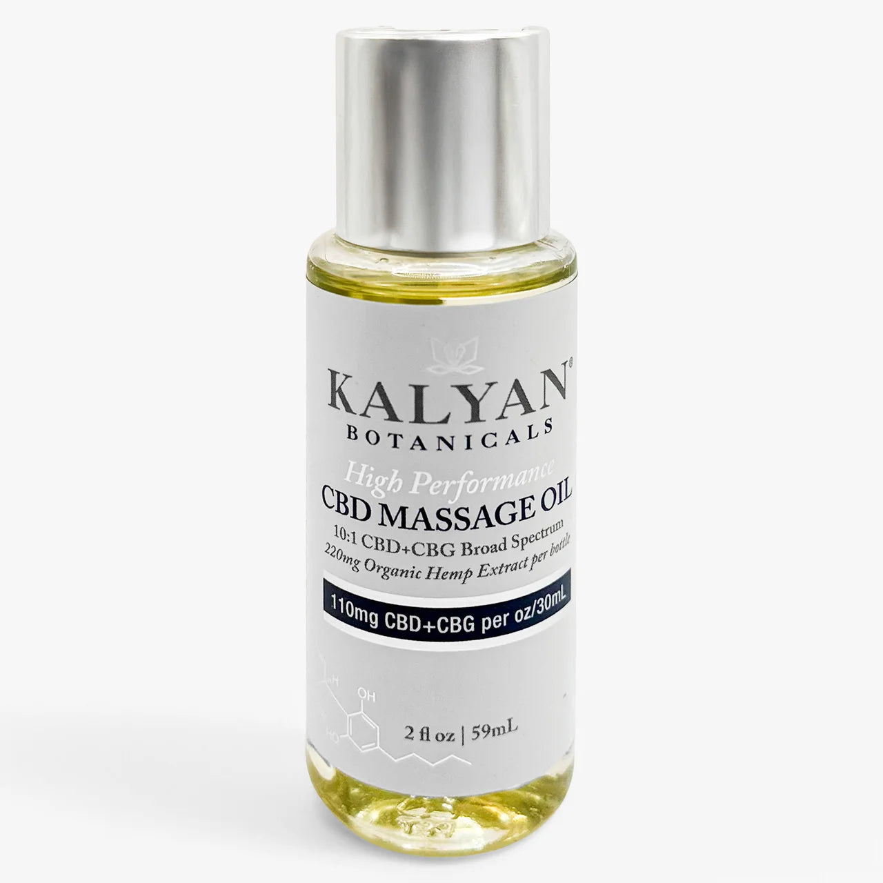 Professional Strength CBD+CBG Massage Oil 2oz/59ml  - 220mg CBD+CBG (10:1)