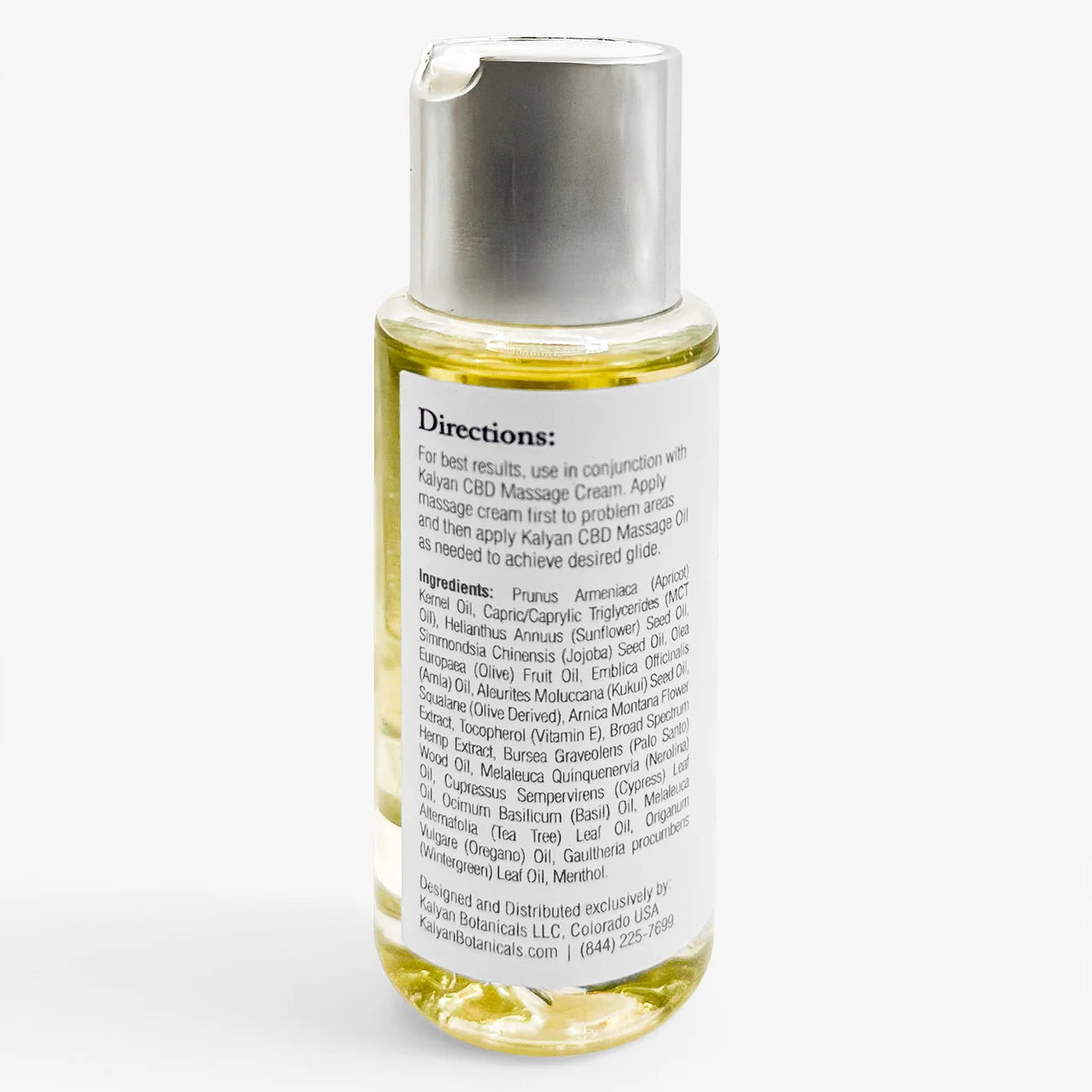 Professional Strength CBD+CBG Massage Oil 2oz/59ml  - 220mg CBD+CBG (10:1)