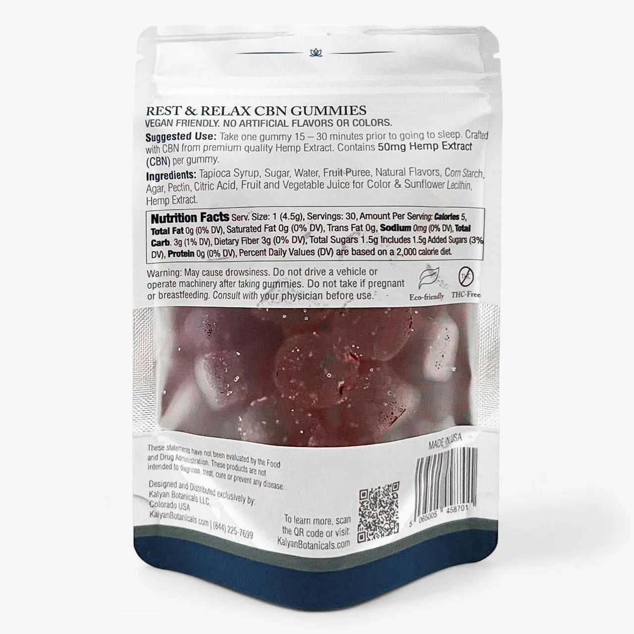 Rest & Relax CBN Gummies (50mg | 30 Count)