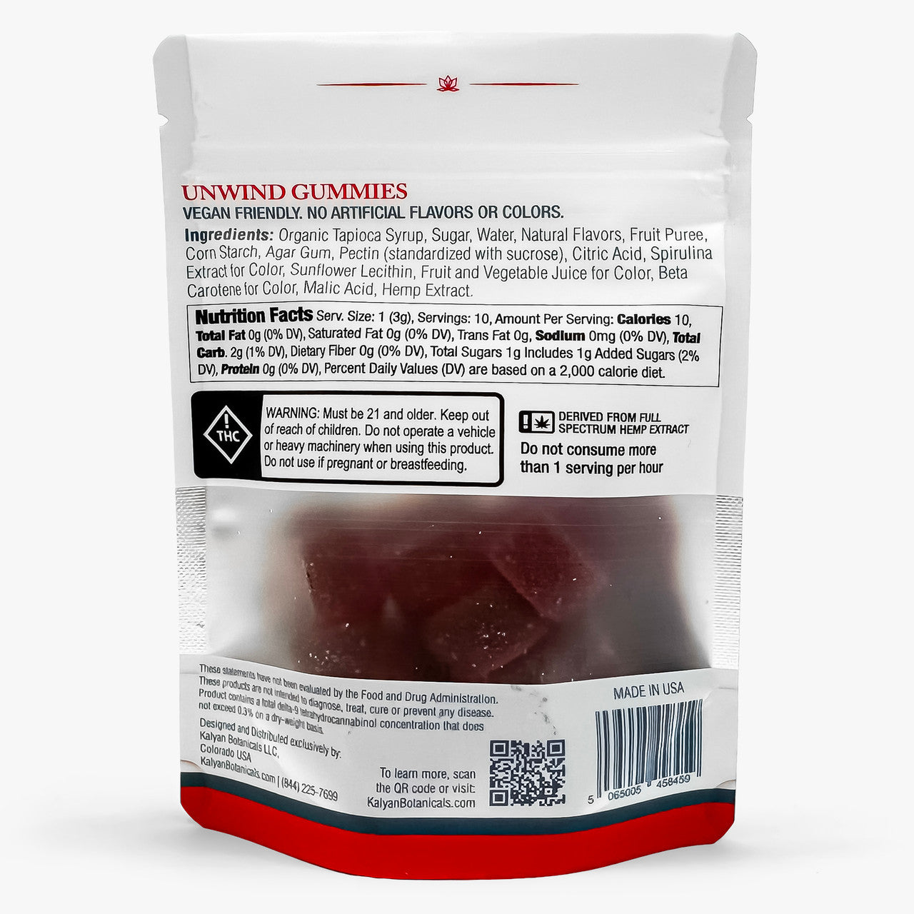 Unwind CBD Gummies - 10 Count